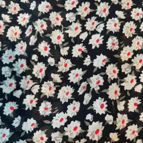 TOPSHOP Slip Dress Ditsy Floral Print Small Vintage 1990s Rare Made in UK - Picture 8 of 9